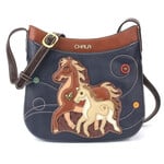 Chala Crescent Crossbody - Horse Family