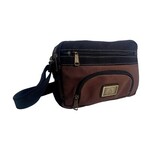 Triple Tree Canvas 4022 Cocoa Brown/Black Trim Canvas Bag 12"