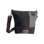 Triple Tree Canvas 4024 Black and Grey Canvas Bag 10"