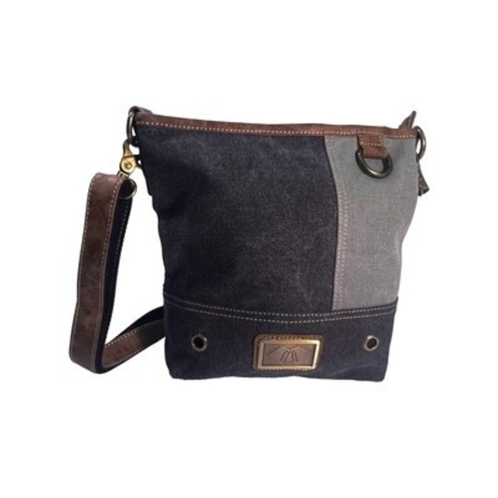 Triple Tree Canvas 4024 Black and Grey Canvas Bag 10"