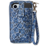 Bella Taylor RFID Cell Phone Wristlet - Navy Floral