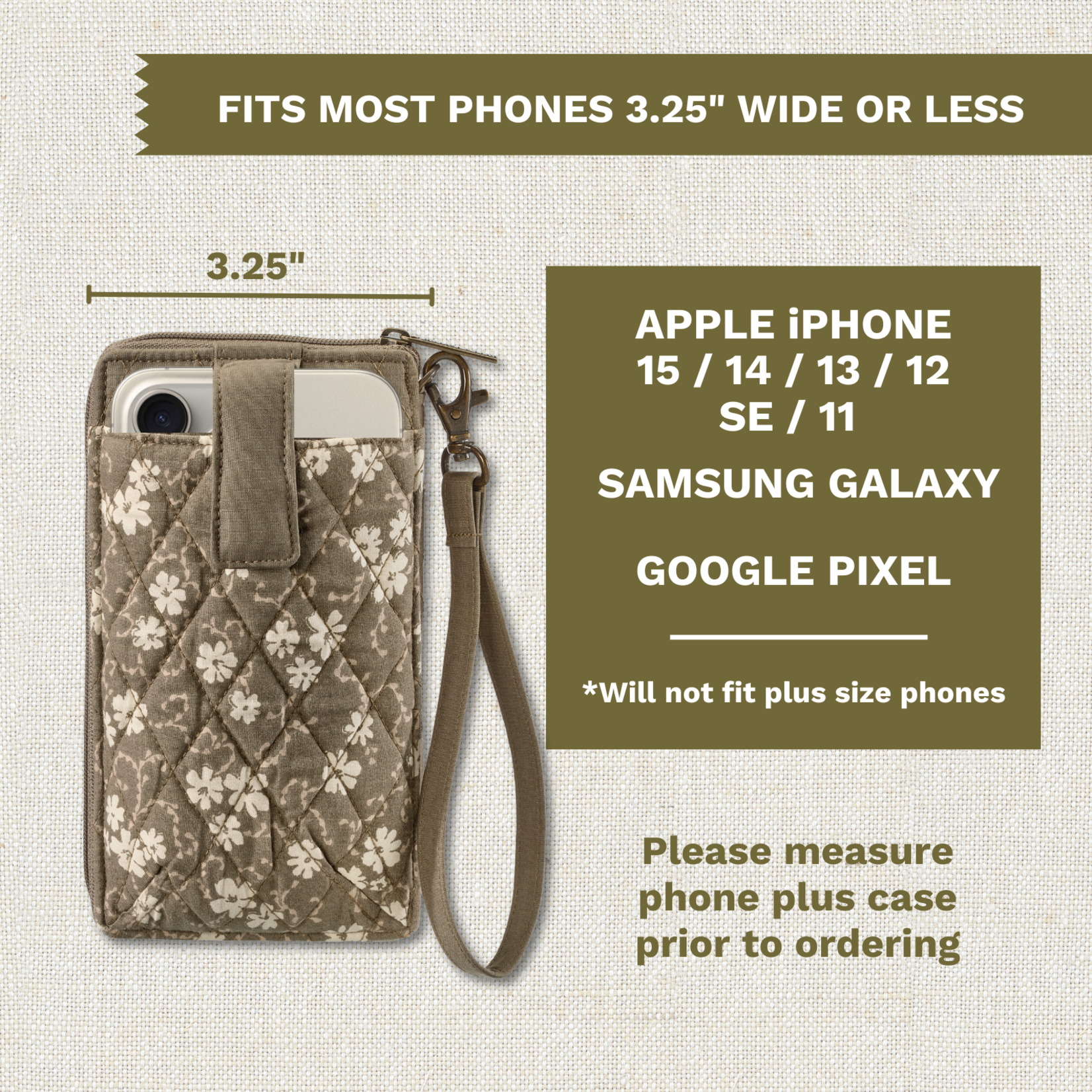 Bella Taylor RFID Cell Phone Wristlet - Woodland Floral