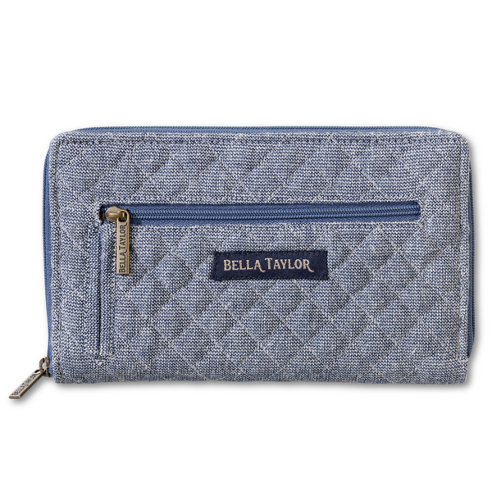 Bella Taylor RFID Wrist Strap Wallet - Blue Chambray