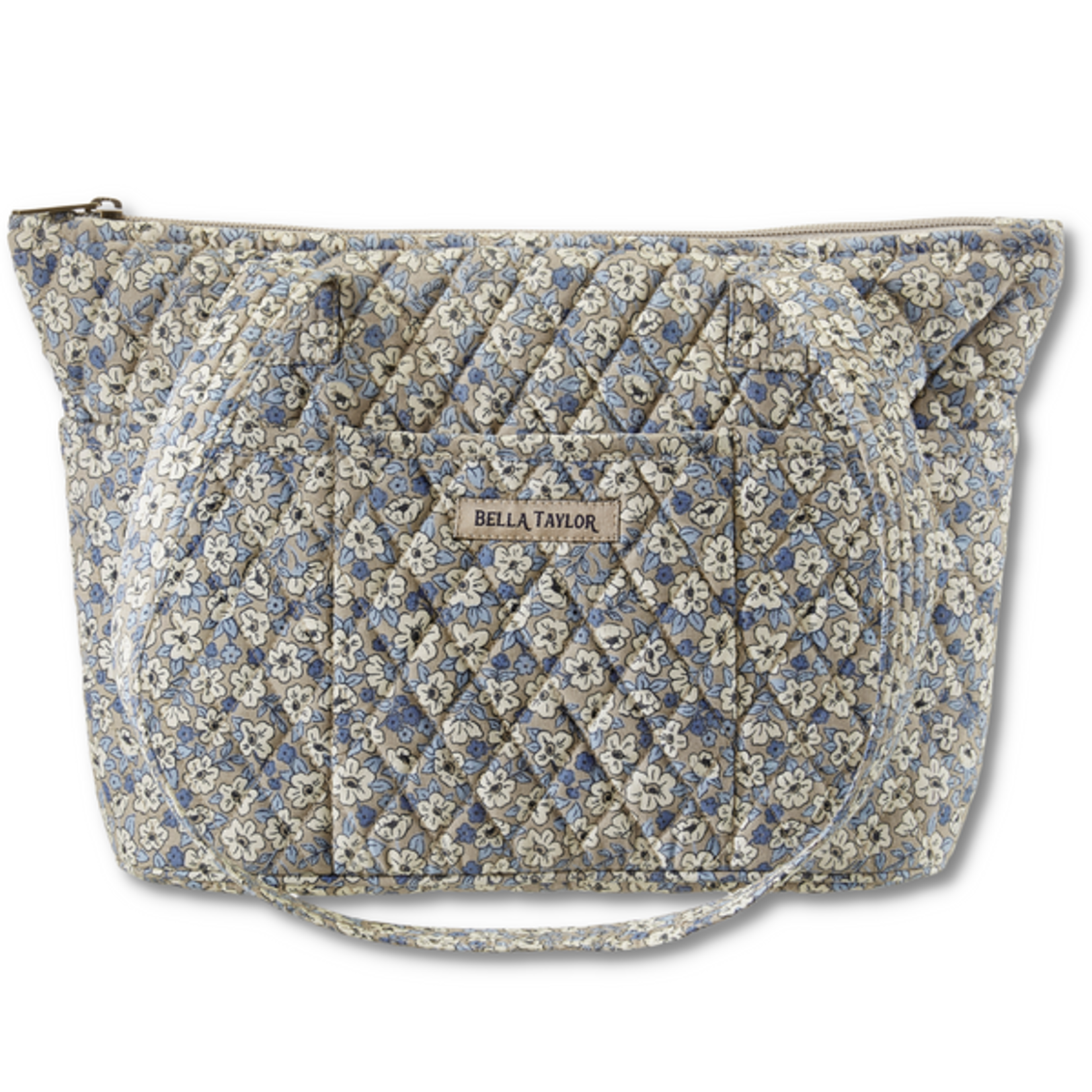 Bella Taylor Small Shoulder Tote - Khaki Floral