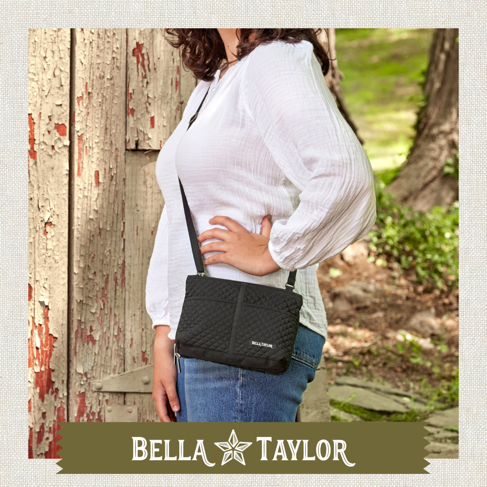 Bella Taylor Essentials Wallet Crossbody - Solid Black