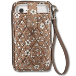 Bella Taylor RFID Modern Wristlet Wallet - Vintage Vine Brown