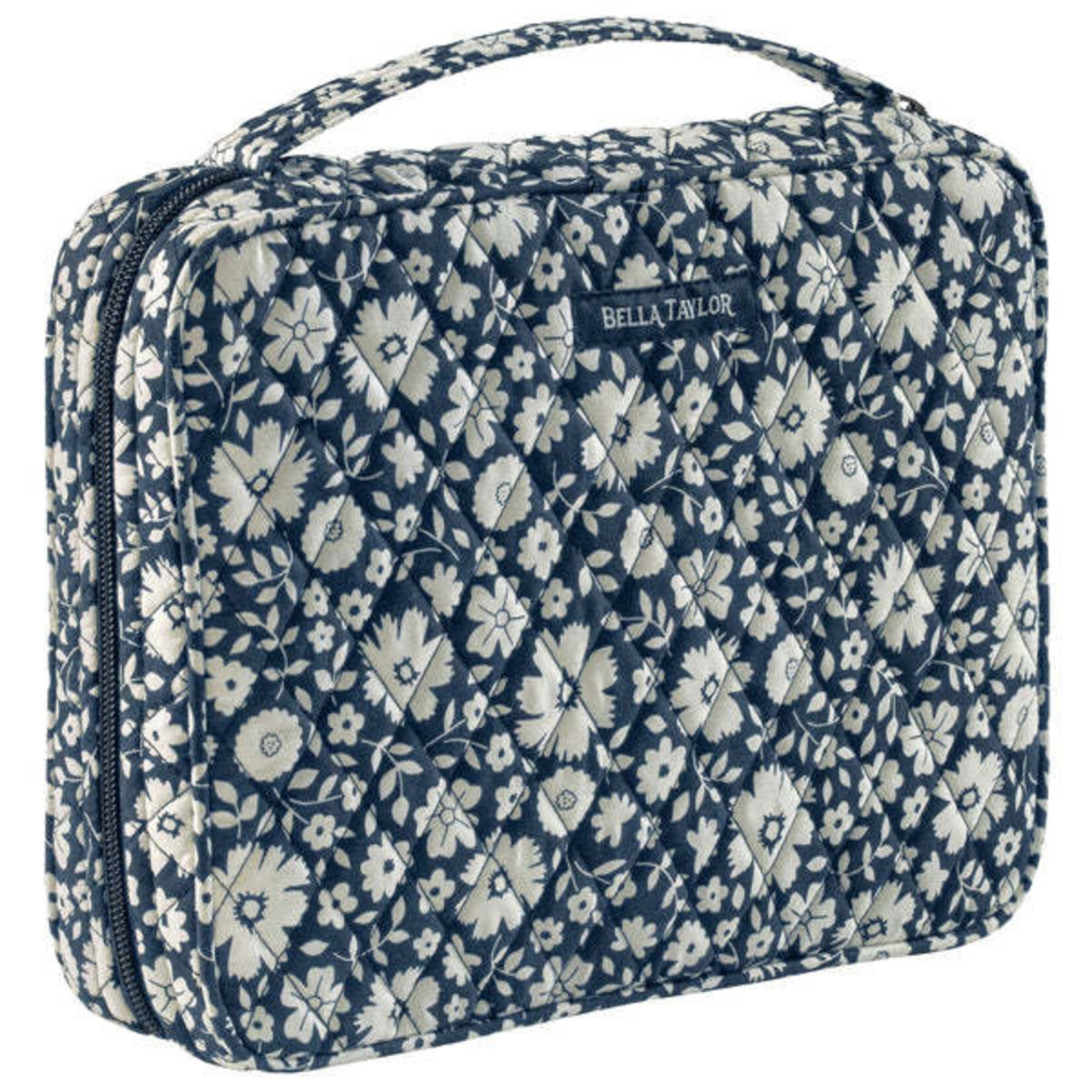 Bella Taylor Bible Cover - Bicolor Floral Navy