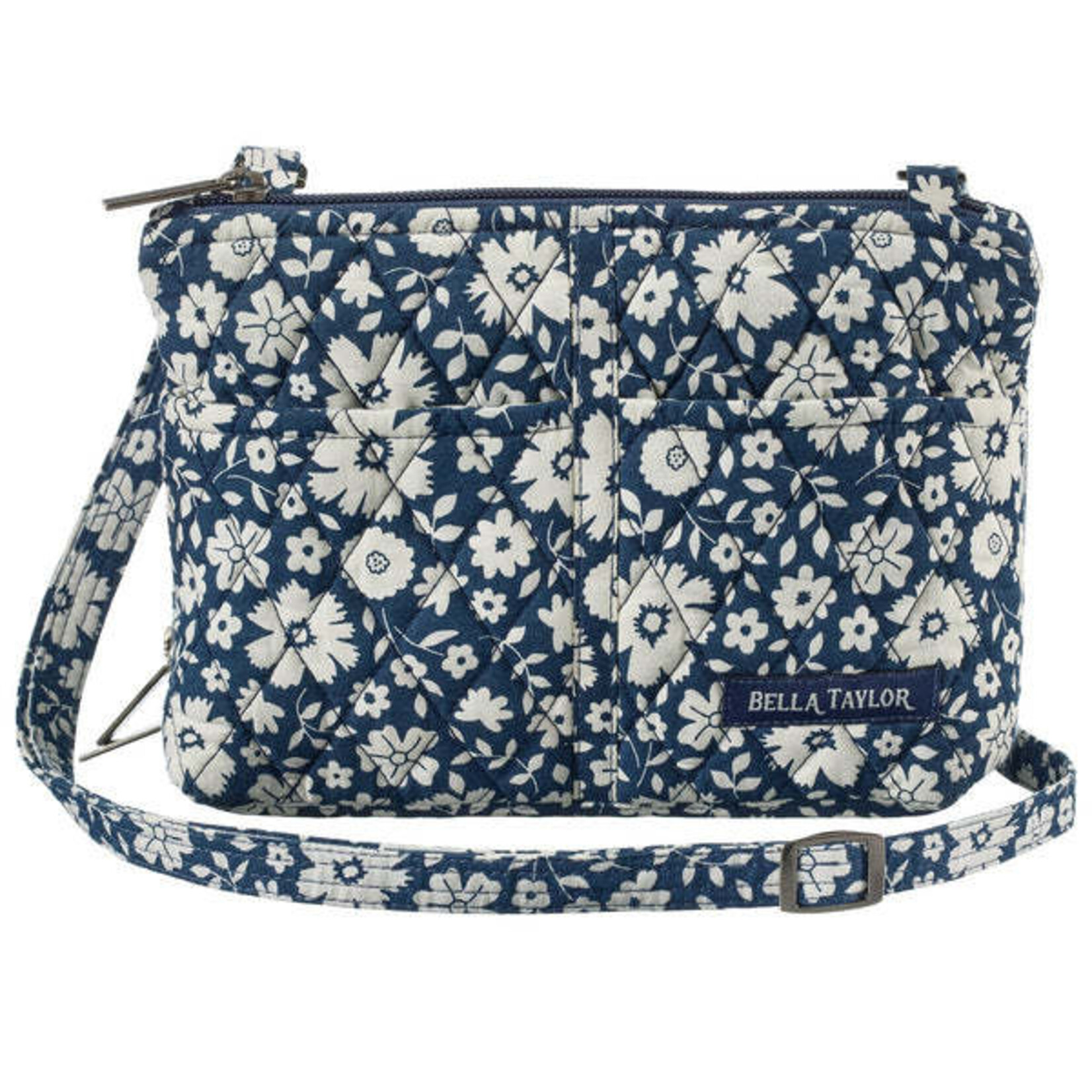 Bella Taylor Essentials Wallet Crossbody - Bicolor Floral Navy