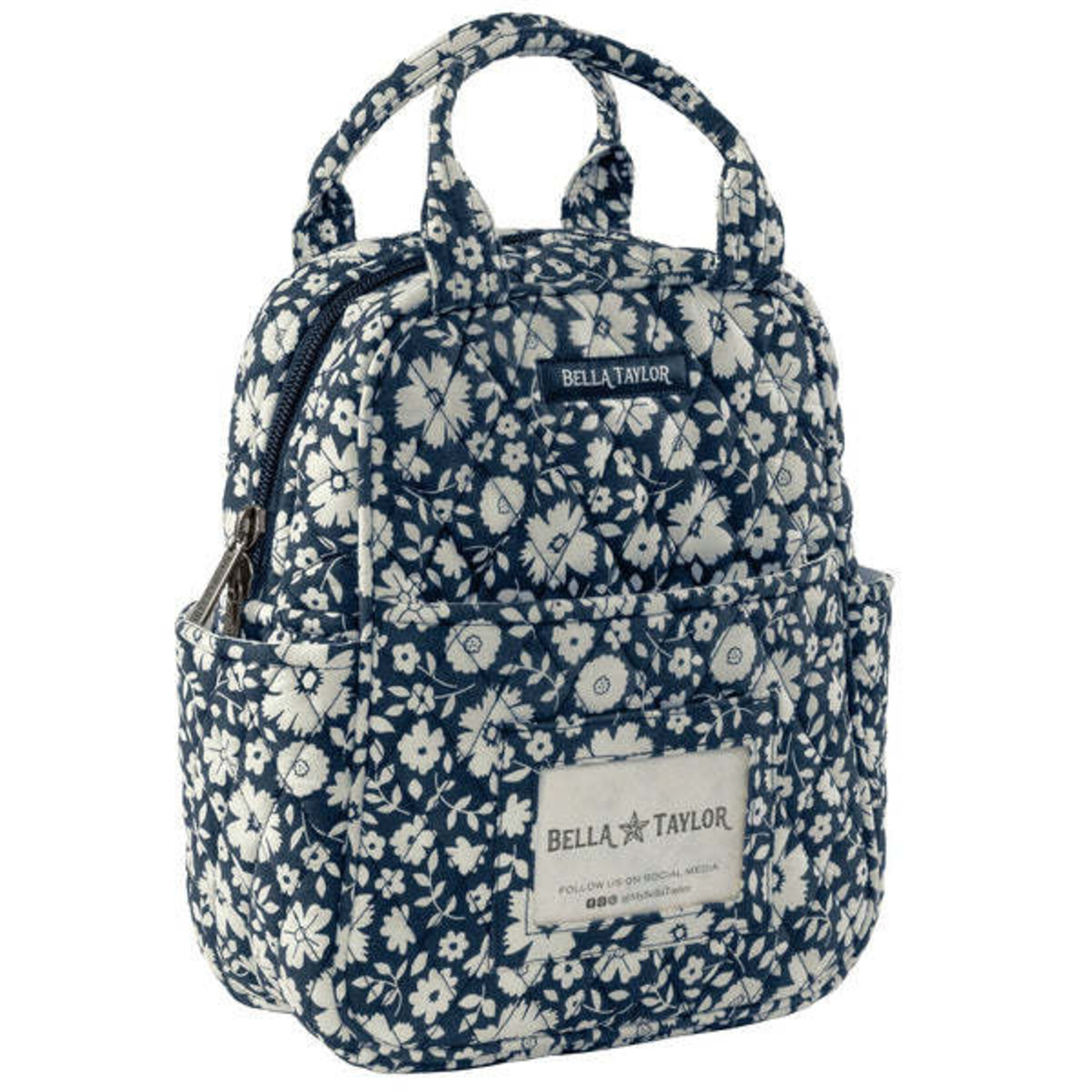 Bella Taylor Lunch Tote - Bicolor Floral Navy