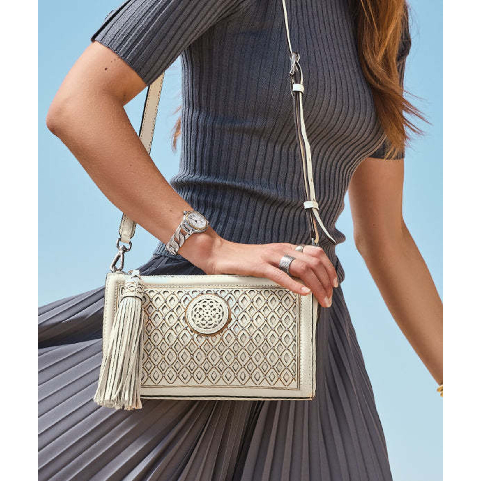 Brighton H38518 Michela Cross Body - Brown (Ferrara La)