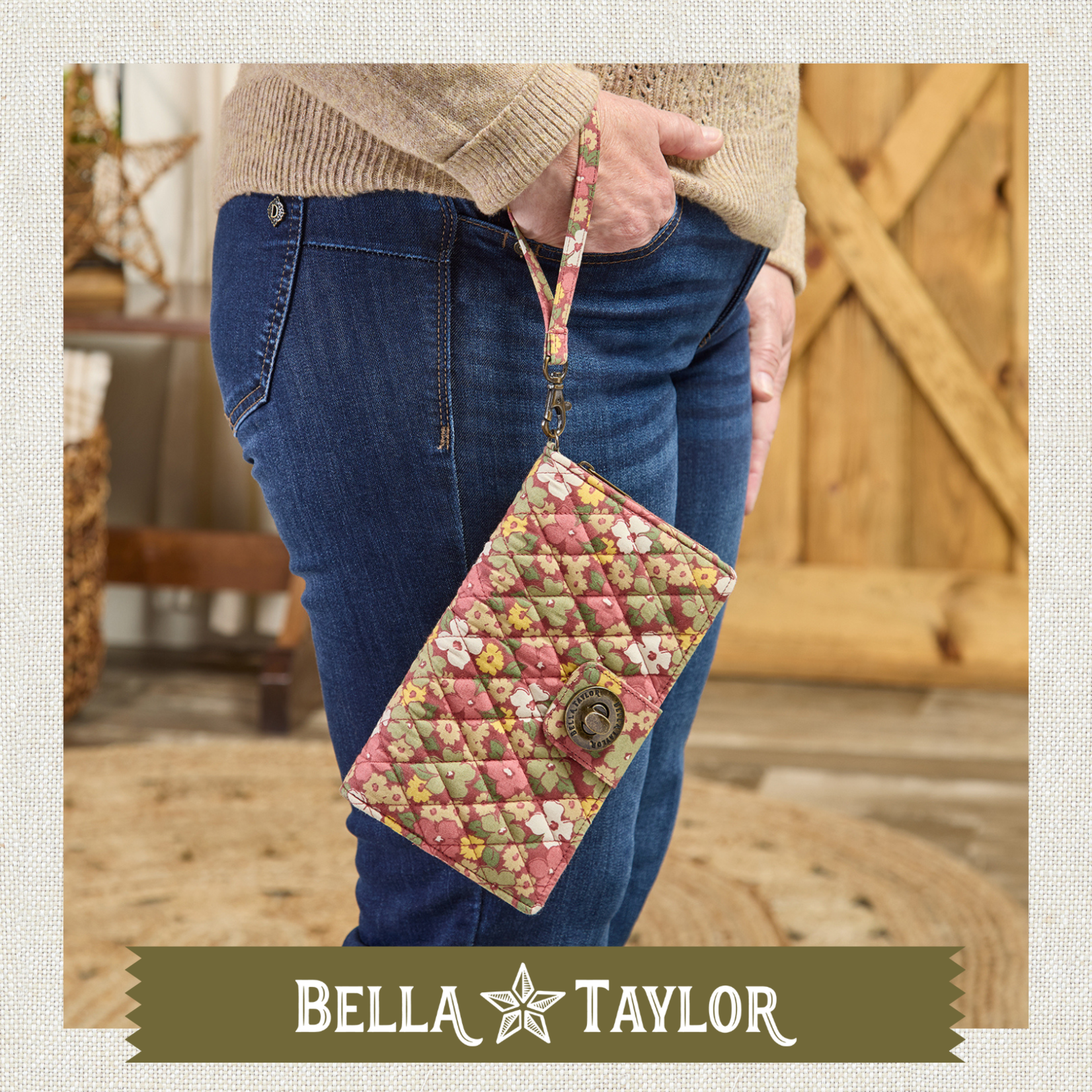 Bella Taylor RFID Cash System Wallet - Autumn Garden