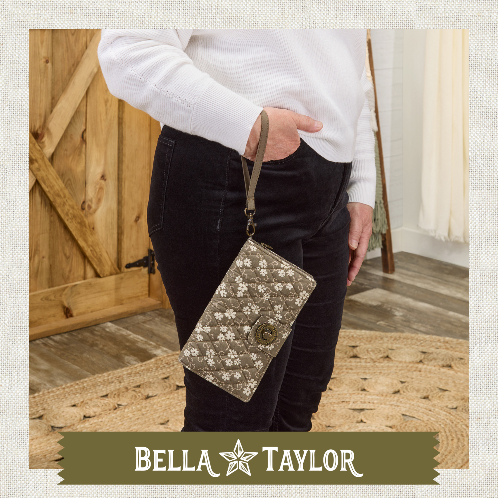 Bella Taylor RFID Cash System Wallet - Woodland Floral