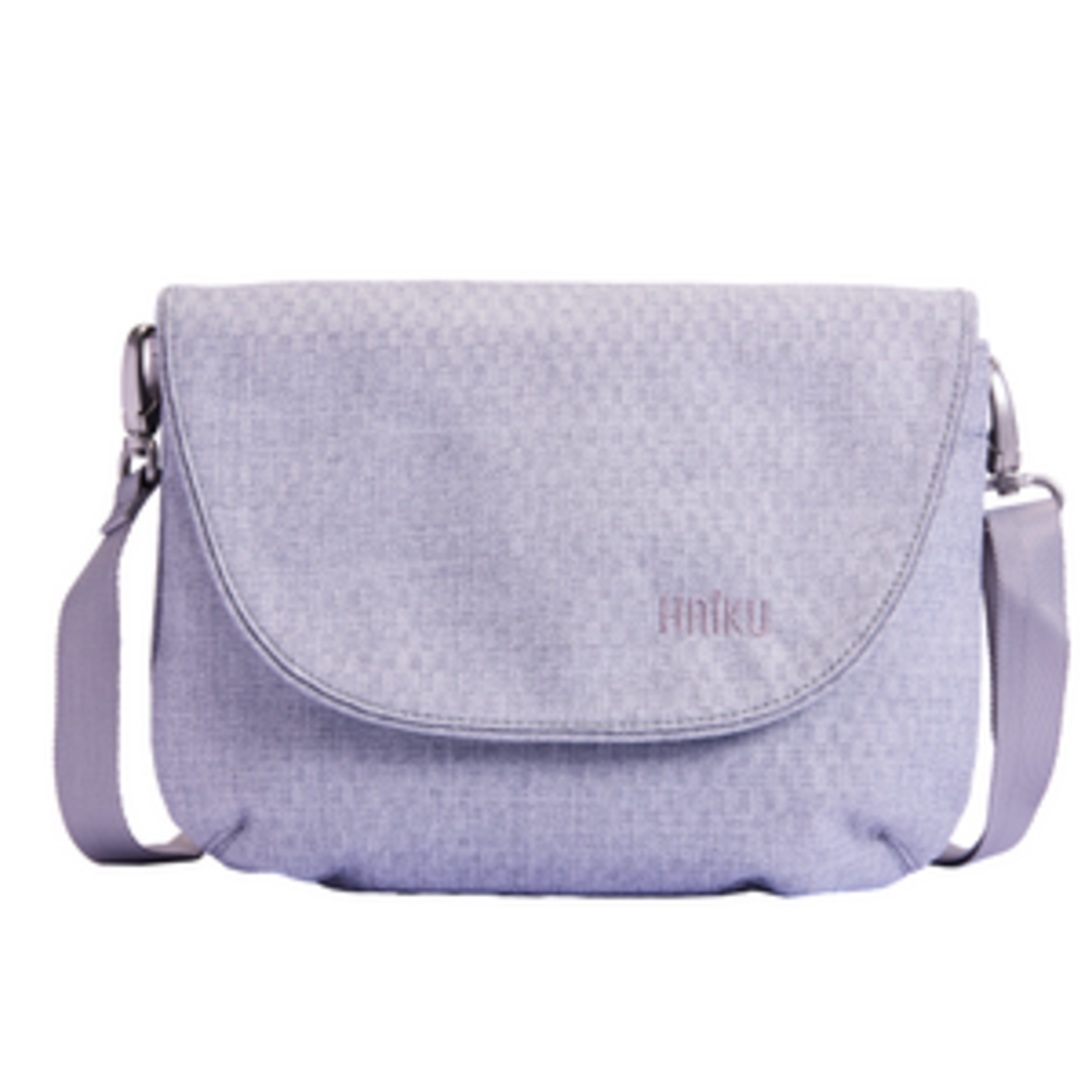 Haiku Bliss Saddle Crossbody Bag - Stone Gray