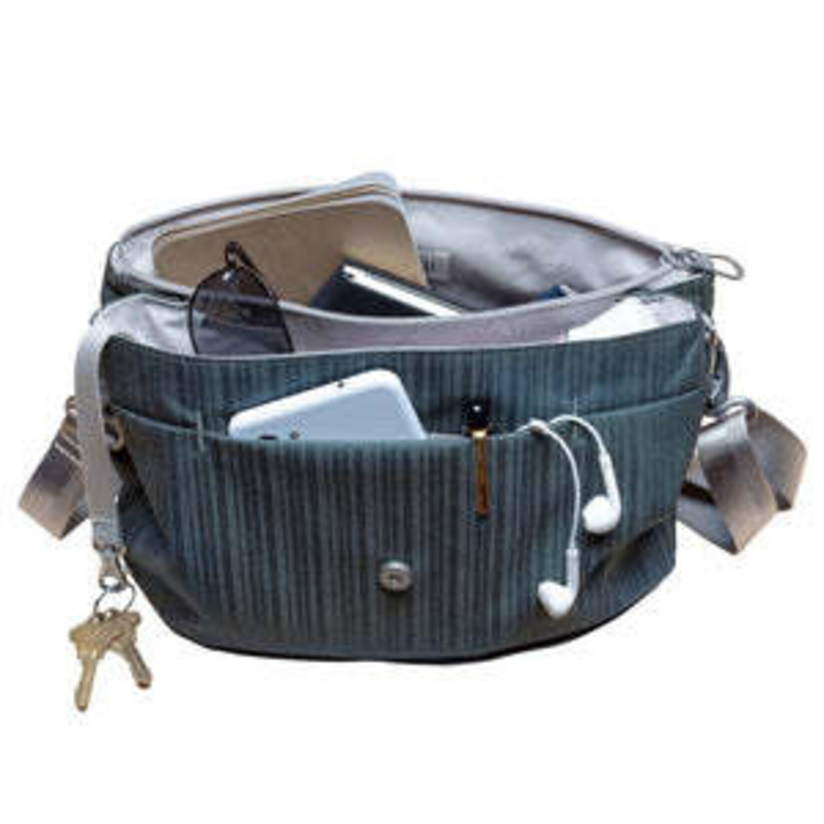 Haiku Bliss Saddle Crossbody Bag - Stone Gray
