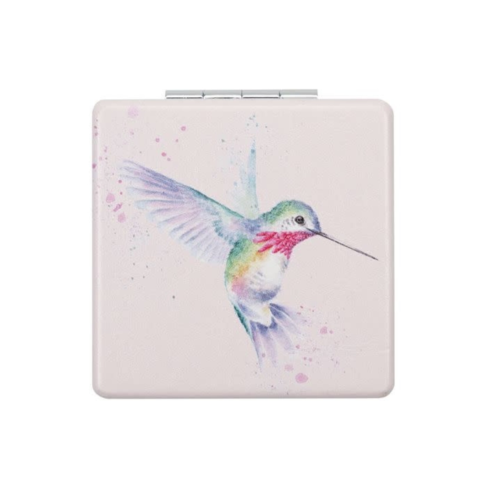 Wrendale Designs MR018 Compact Mirror - 'Wisteria Wishes' Hummingbird