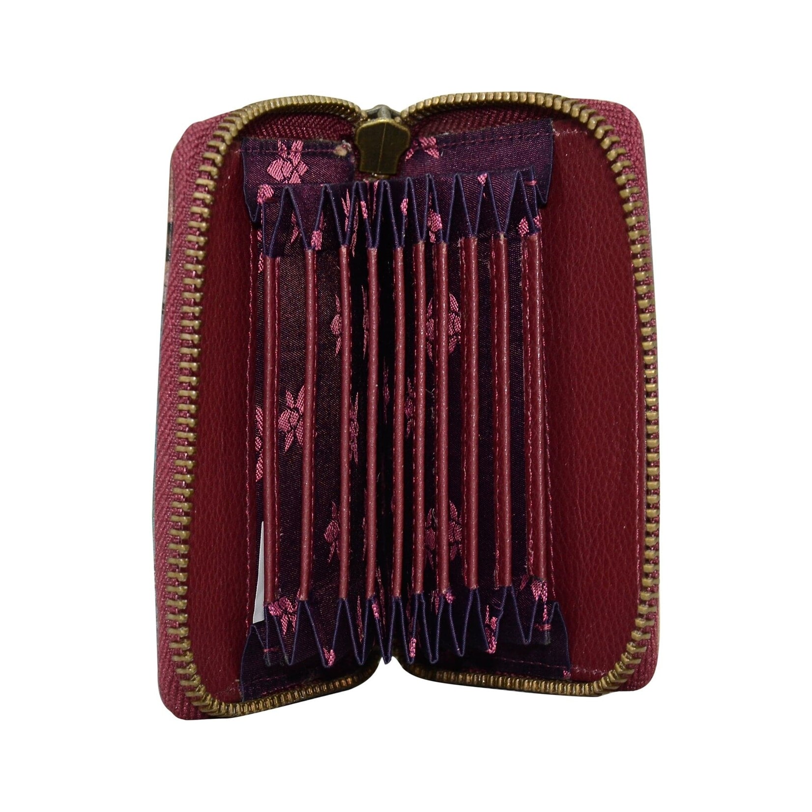 Anuschka 1110-FRS:  Free Spirit - Accordion Style Credit and Business Card Holder