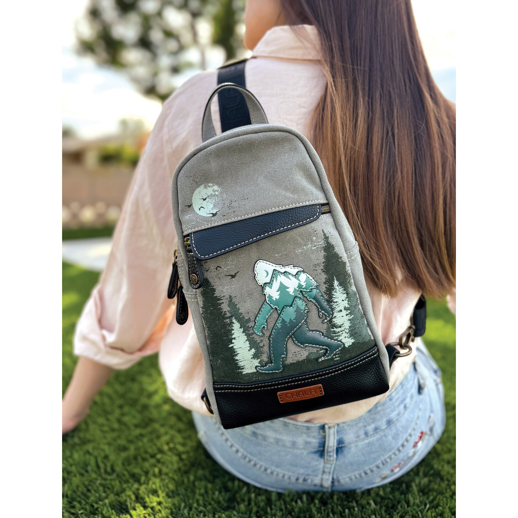 Chala Canvas Sling Bag - Big Foot