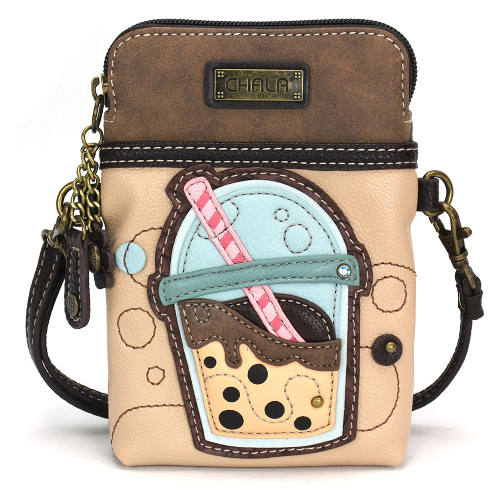 Chala Cell Phone Crossbody - Boba Tea