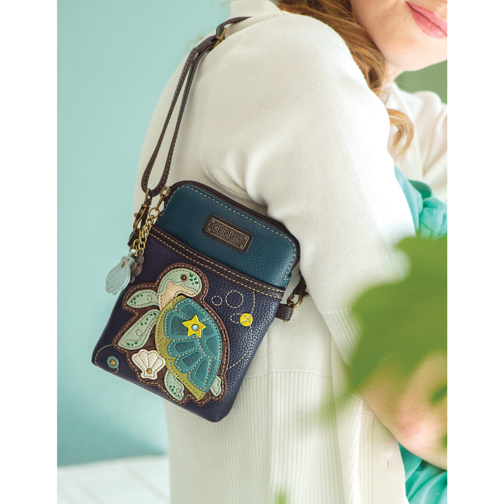 Chala Cell Phone Crossbody - Turtle A
