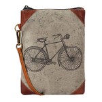 Mona B M-5261 Cruiser Up-Cycled Canvas Small Crossbody Bag