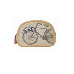 Mona B M-5927 Trust The Journey Up-Cycled Canvas Cosmetic Bag