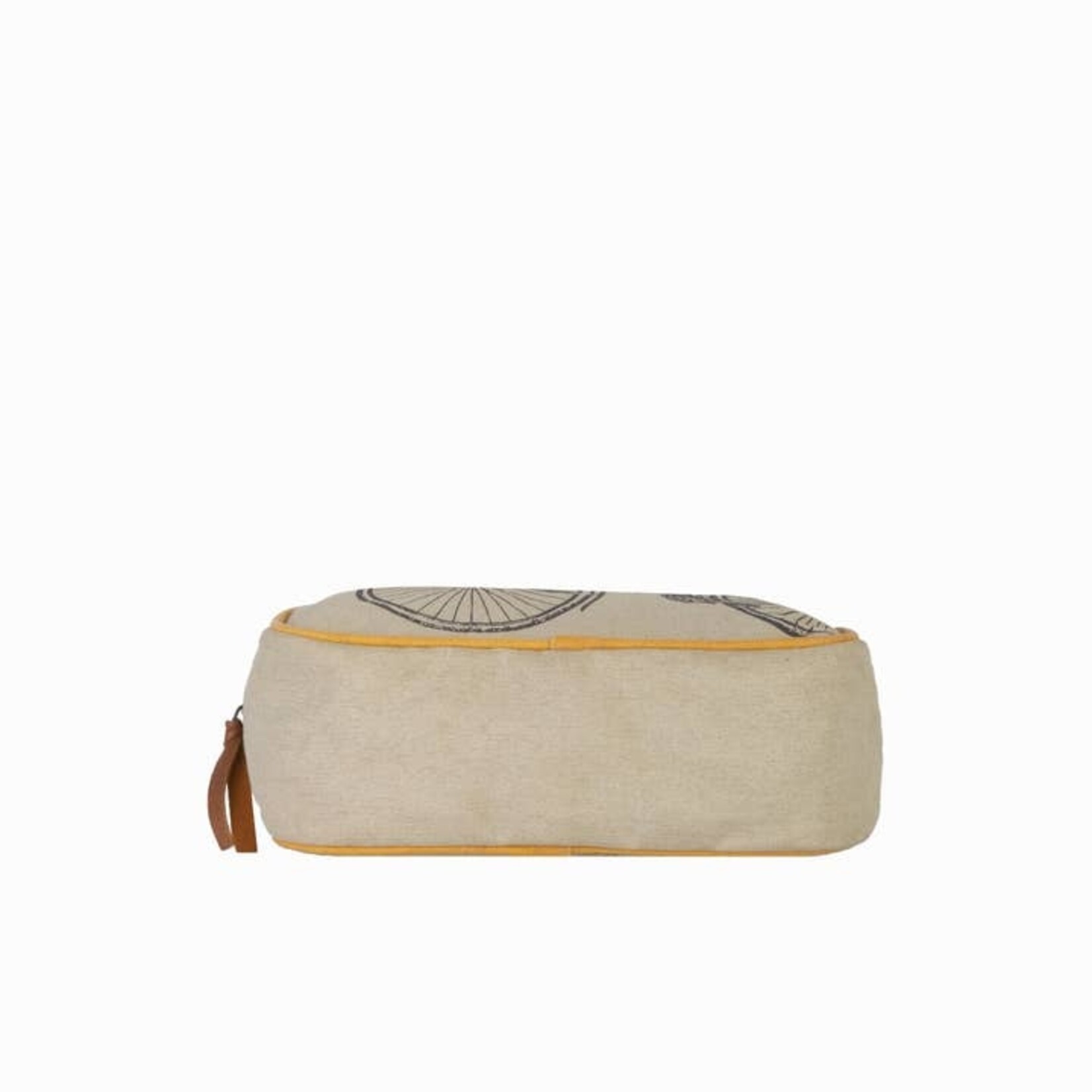 Mona B M-5927 Trust The Journey Up-Cycled Canvas Cosmetic Bag