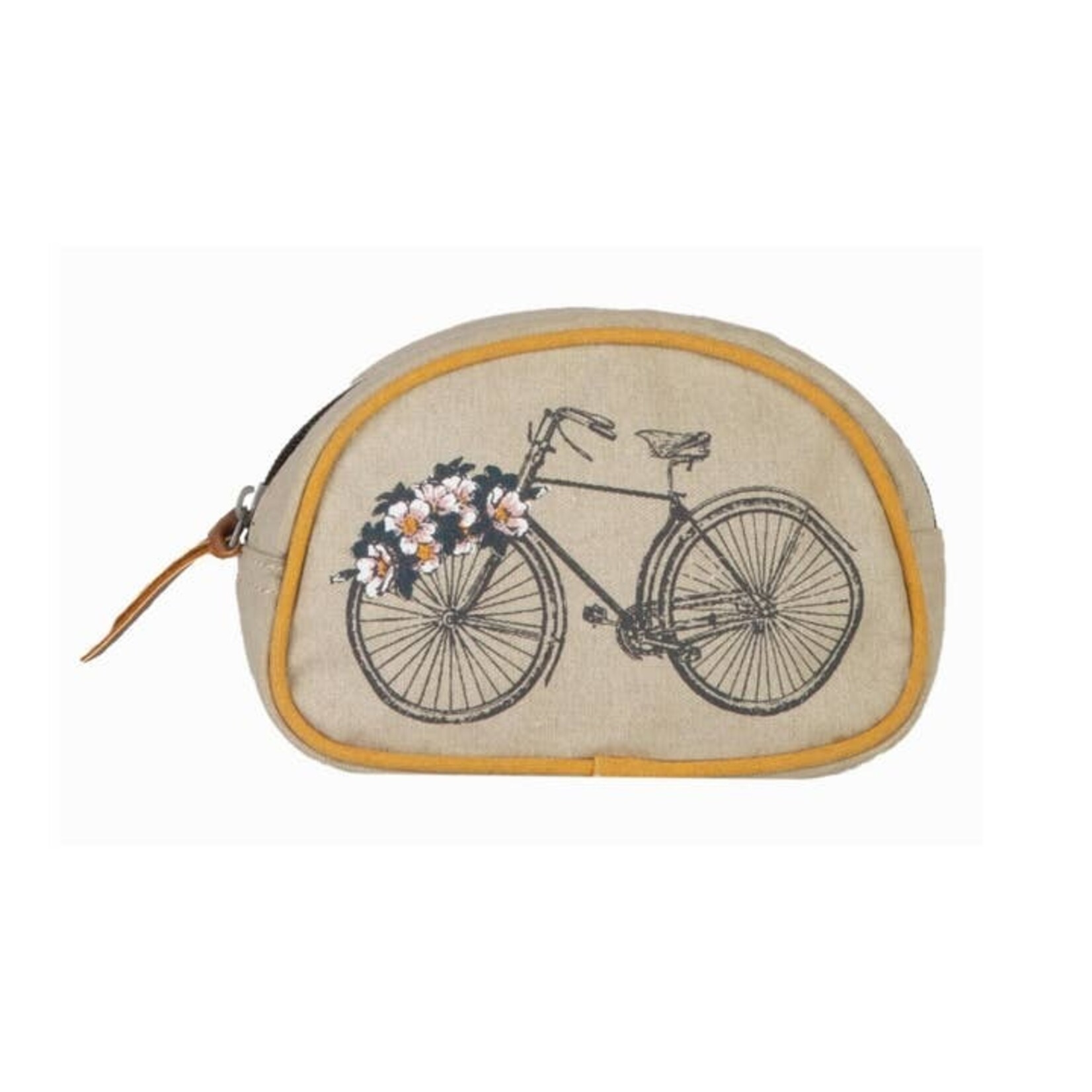 Mona B M-5928 Trust Your Journey Up-Cycled Canvas Cosmetic Bag