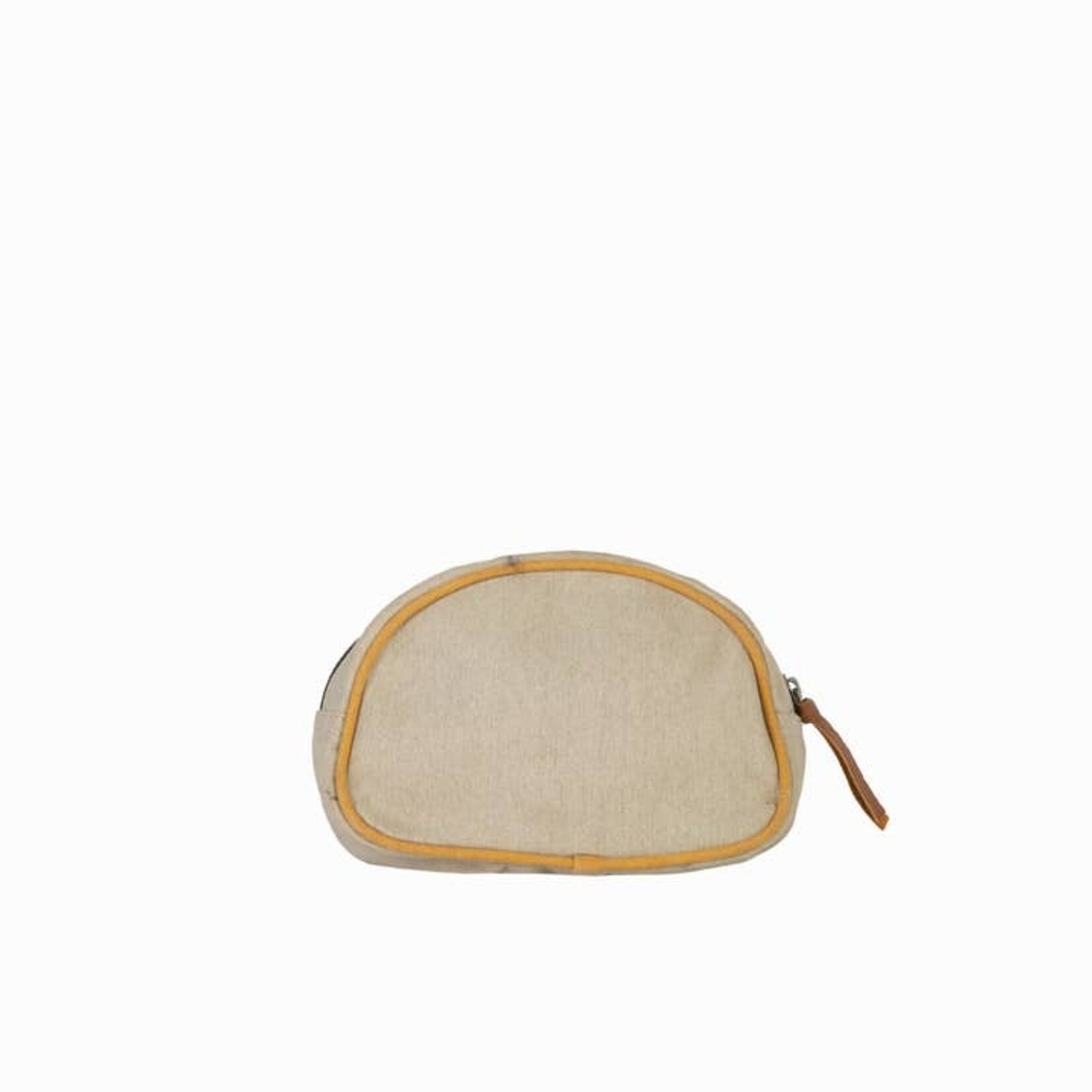 Mona B M-5928 Trust Your Journey Up-Cycled Canvas Cosmetic Bag