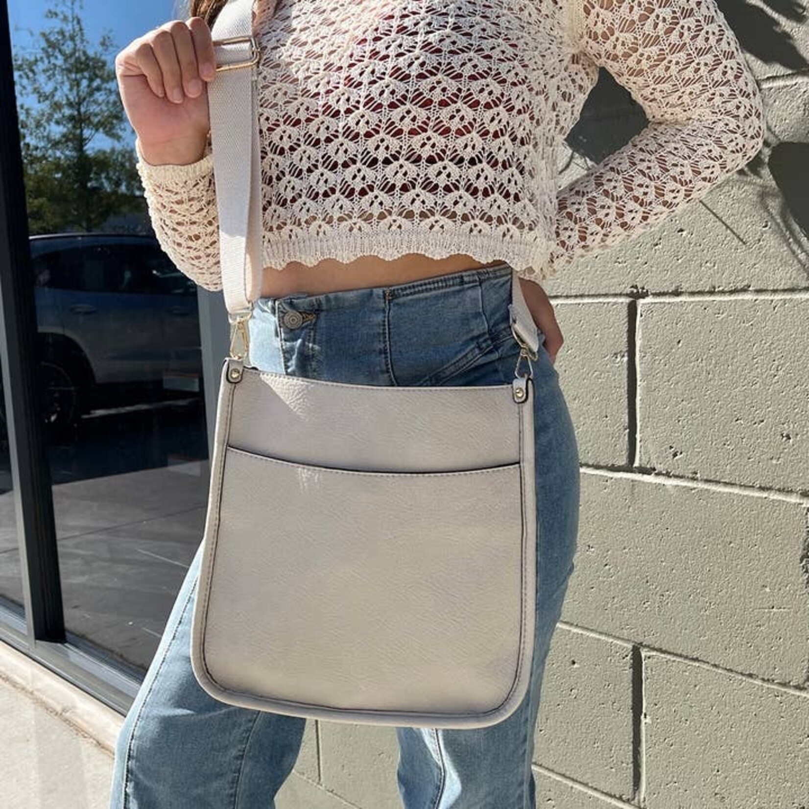 Jen & Co M2168 Posie Crossbody - Bone