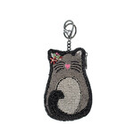 Mary Frances Accessories CP S002-489 Pounce Beaded Cat Coin Purse