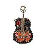 Mary Frances Accessories CP S002-446 Classical Vibe Beaded Guitar Coin Purse