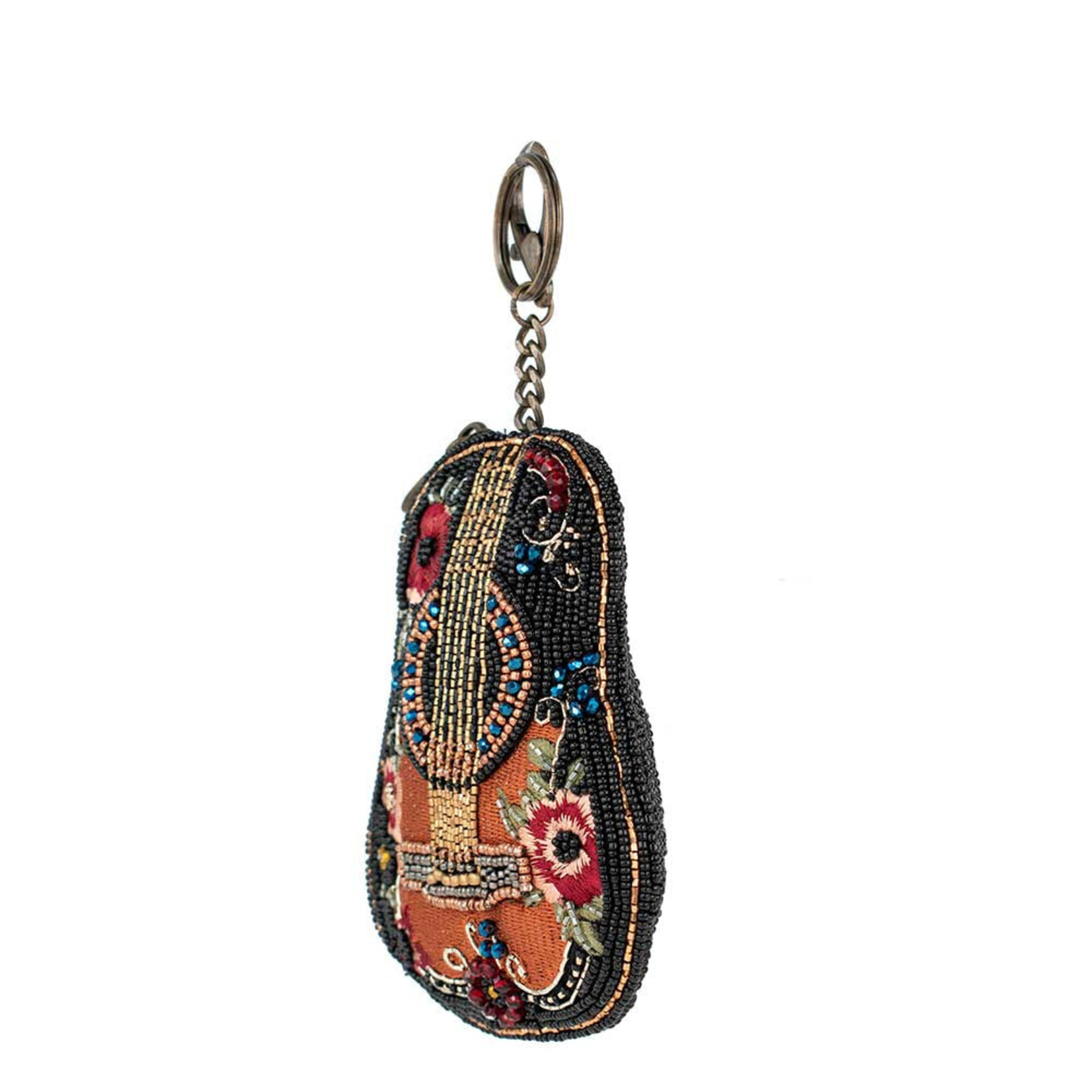Mary Frances Accessories CP S002-446 Classical Vibe Beaded Guitar Coin Purse