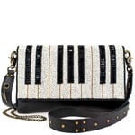 Mary Frances Accessories BAG N612 Keynote Beaded Piano Keys Crossbody