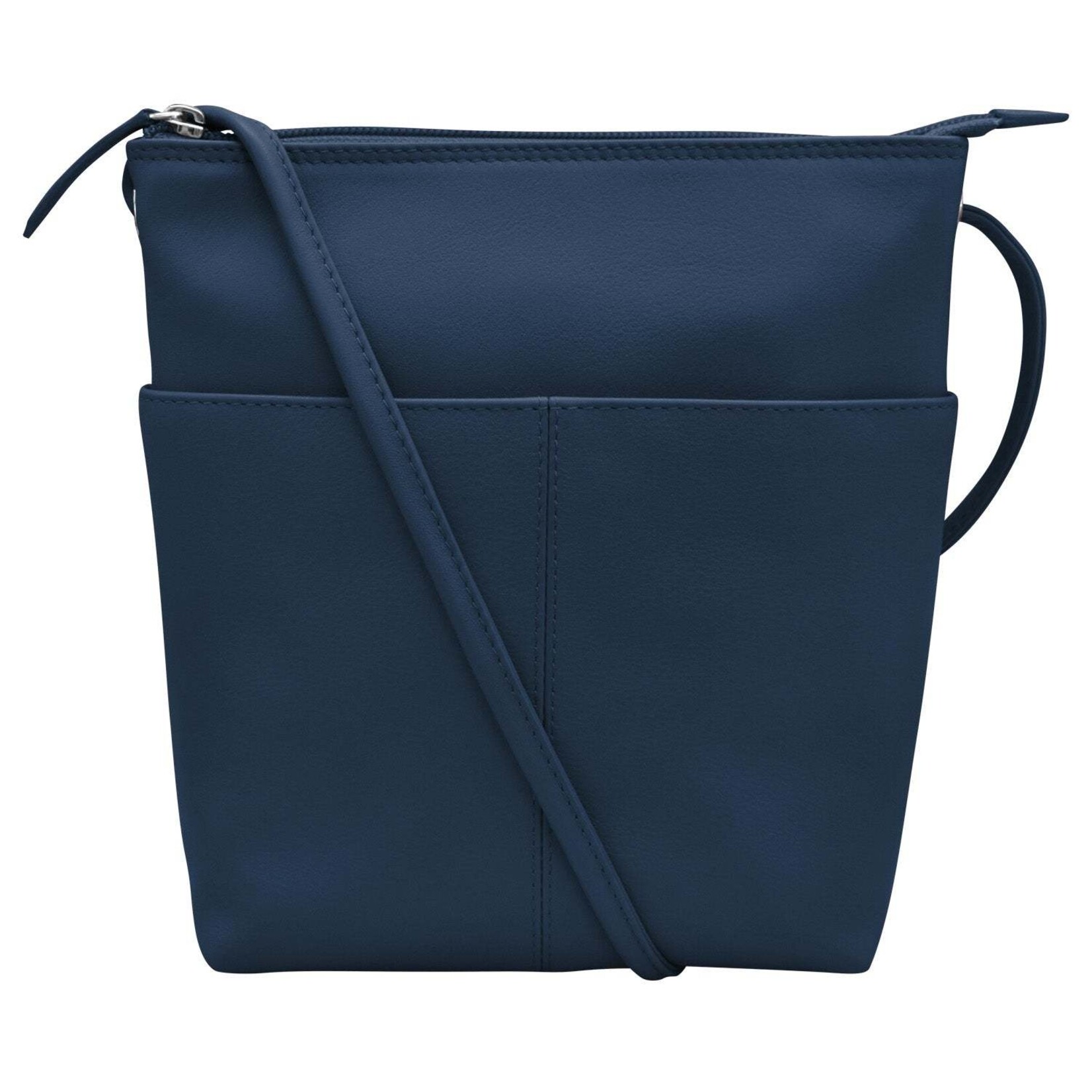 Leather Handbags and Accessories 6661 Classic Navy - Midi Sac