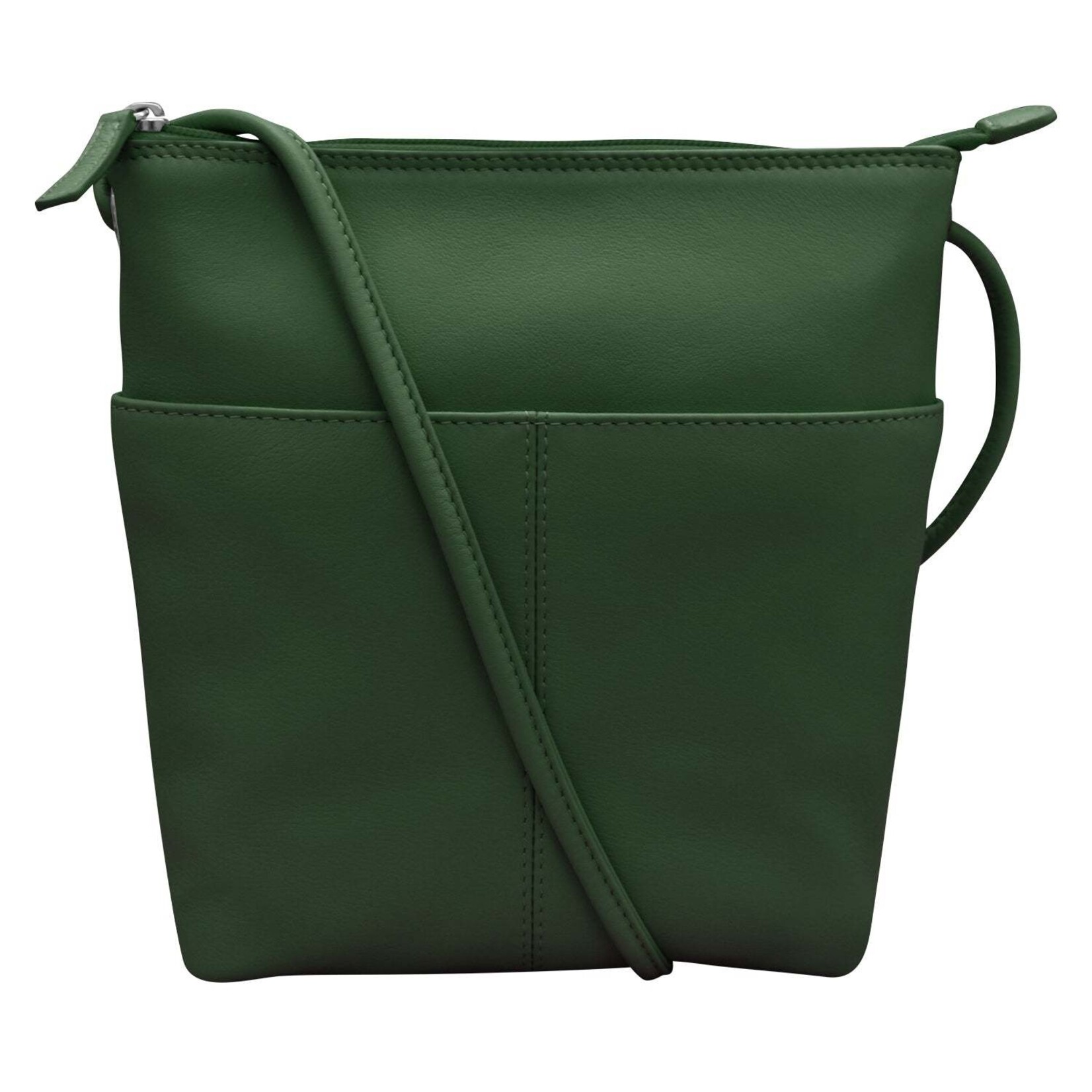 Leather Handbags and Accessories 6661 Hunter Green - Midi Sac