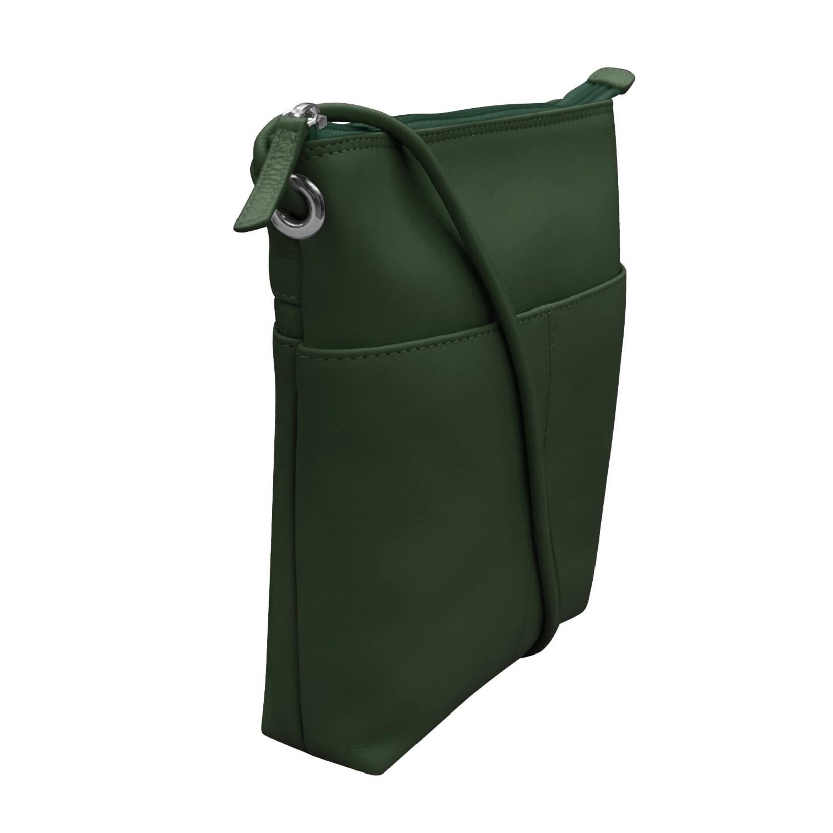 Leather Handbags and Accessories 6661 Hunter Green - Midi Sac