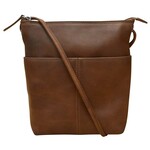 Leather Handbags and Accessories 6661 Rustic Brown - Midi Sac