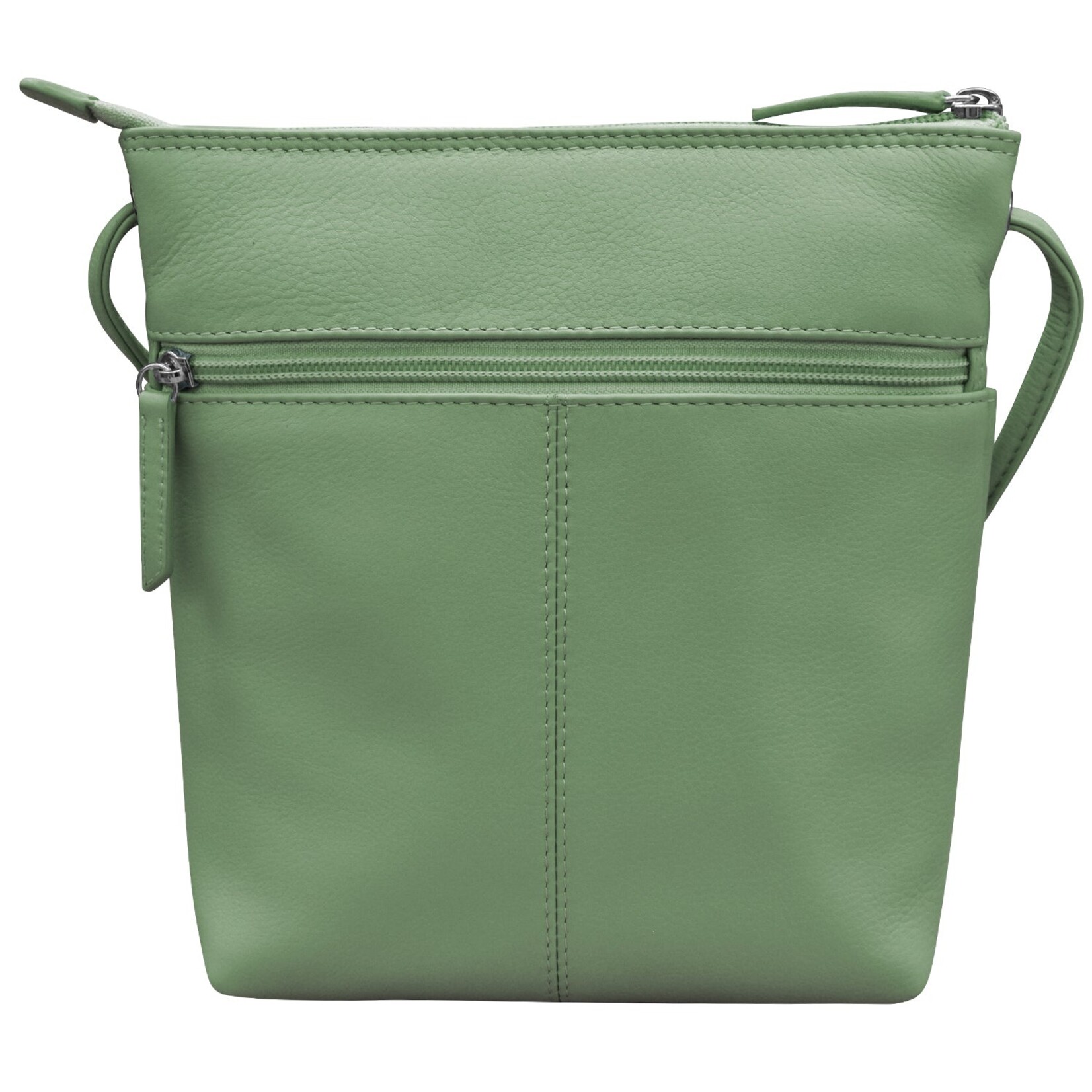 Leather Handbags and Accessories 6661 Sage - Midi Sac