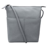 Leather Handbags and Accessories 6661 Cool Grey - Midi Sac