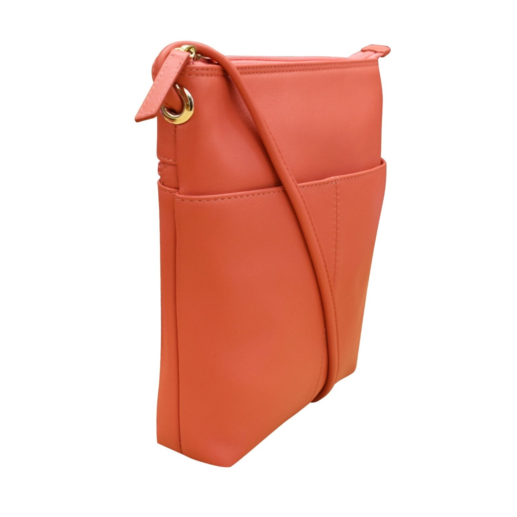 Leather Handbags and Accessories 6661 Coral - Midi Sac