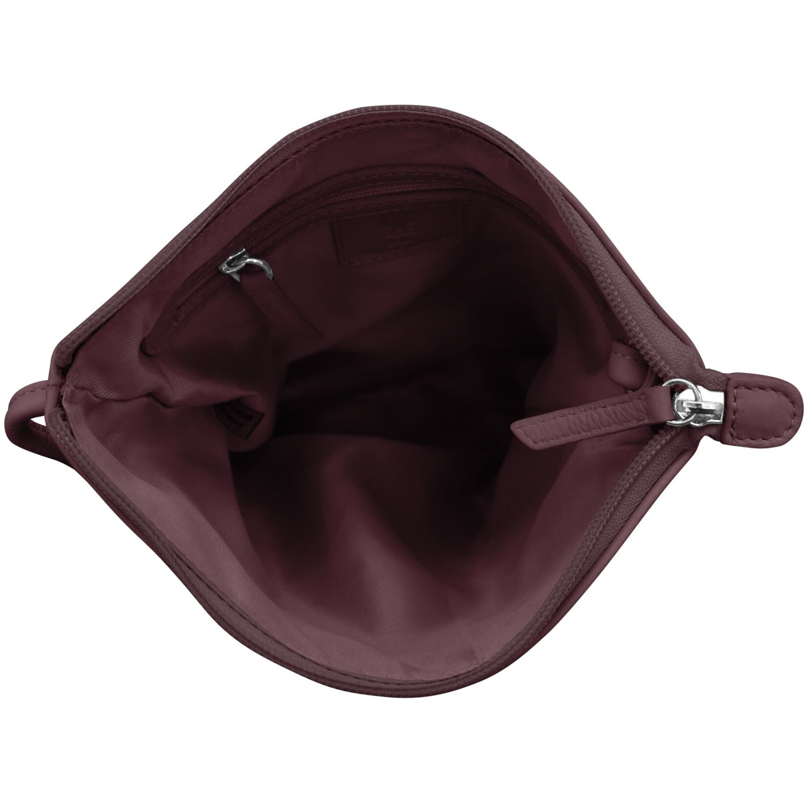 Leather Handbags and Accessories 6661 Eggplant - Midi Sac