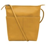 Leather Handbags and Accessories 6661 Yellow - Midi Sac