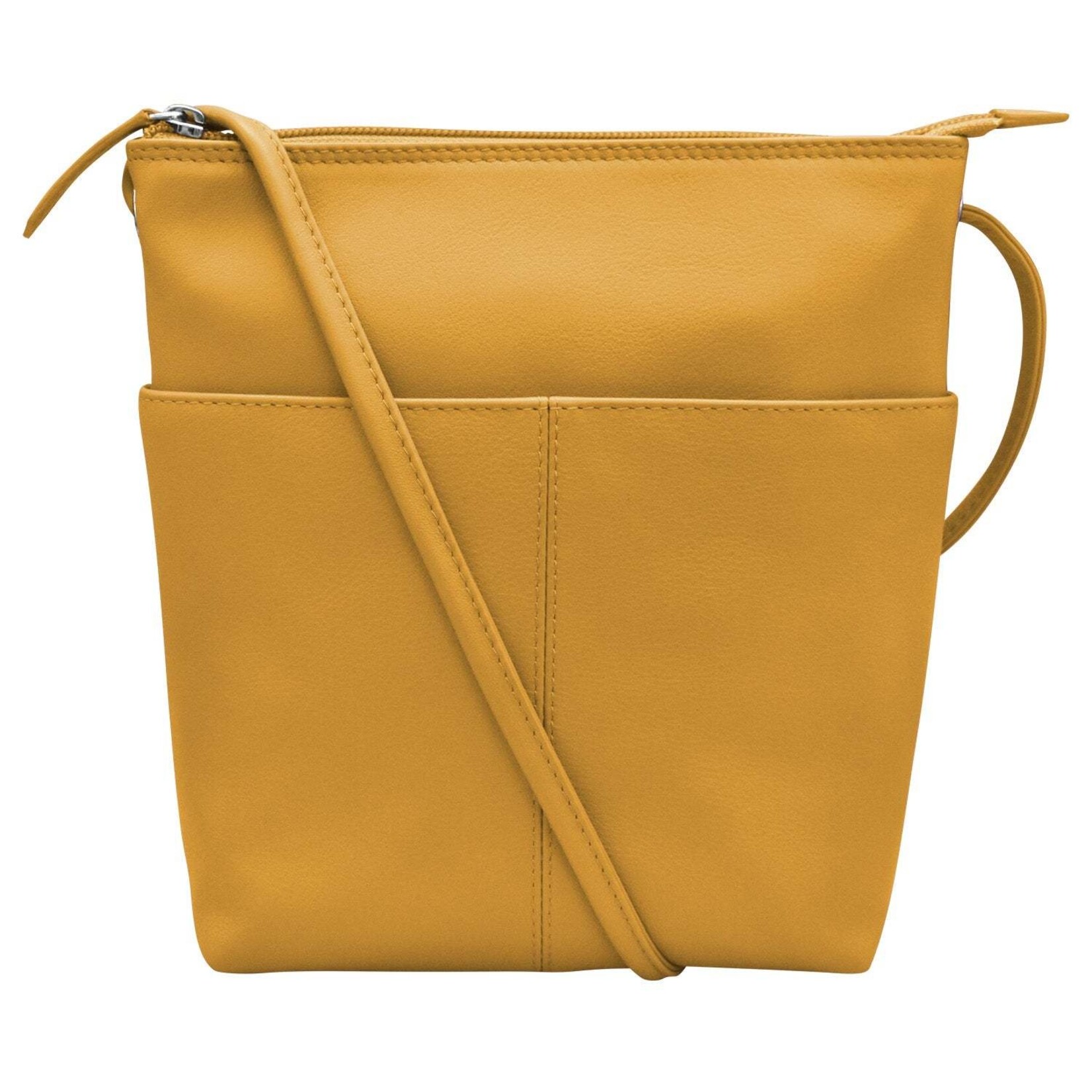 Leather Handbags and Accessories 6661 Yellow - Midi Sac