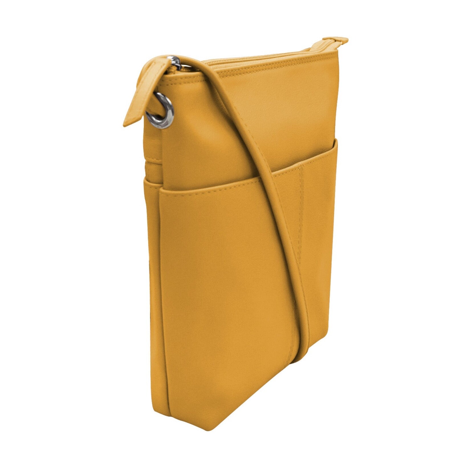 Leather Handbags and Accessories 6661 Yellow - Midi Sac
