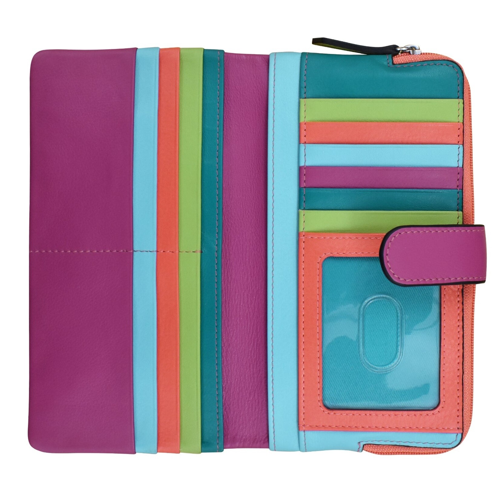 Leather Handbags and Accessories 7420 Paradise Multi - RFID Smartphone Wallet