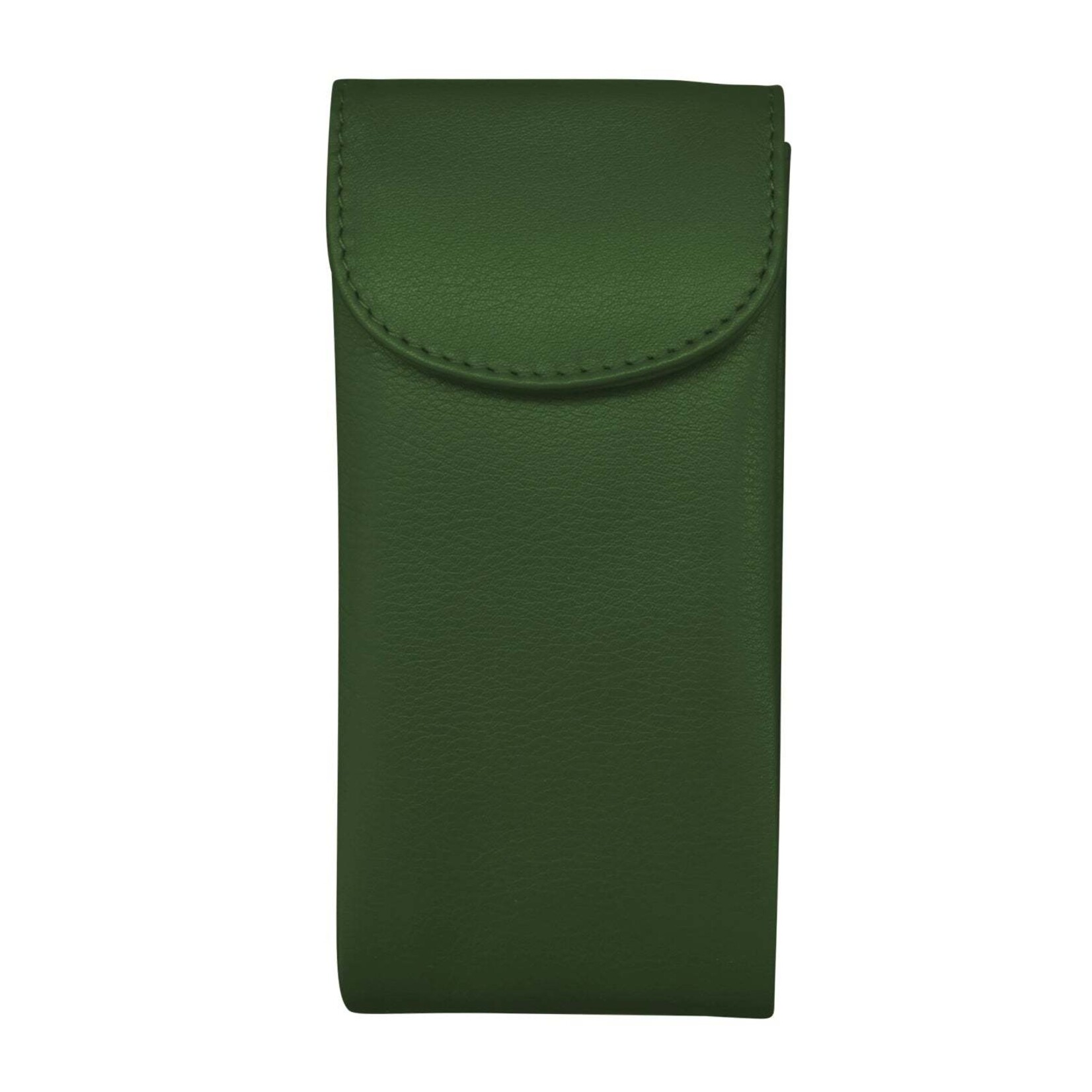 Leather Handbags and Accessories 6470 Hunter Green - Double Flap Eyeglass Case
