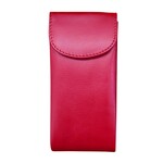 Leather Handbags and Accessories 6470 Indian Pink - Double Flap Eyeglass Case