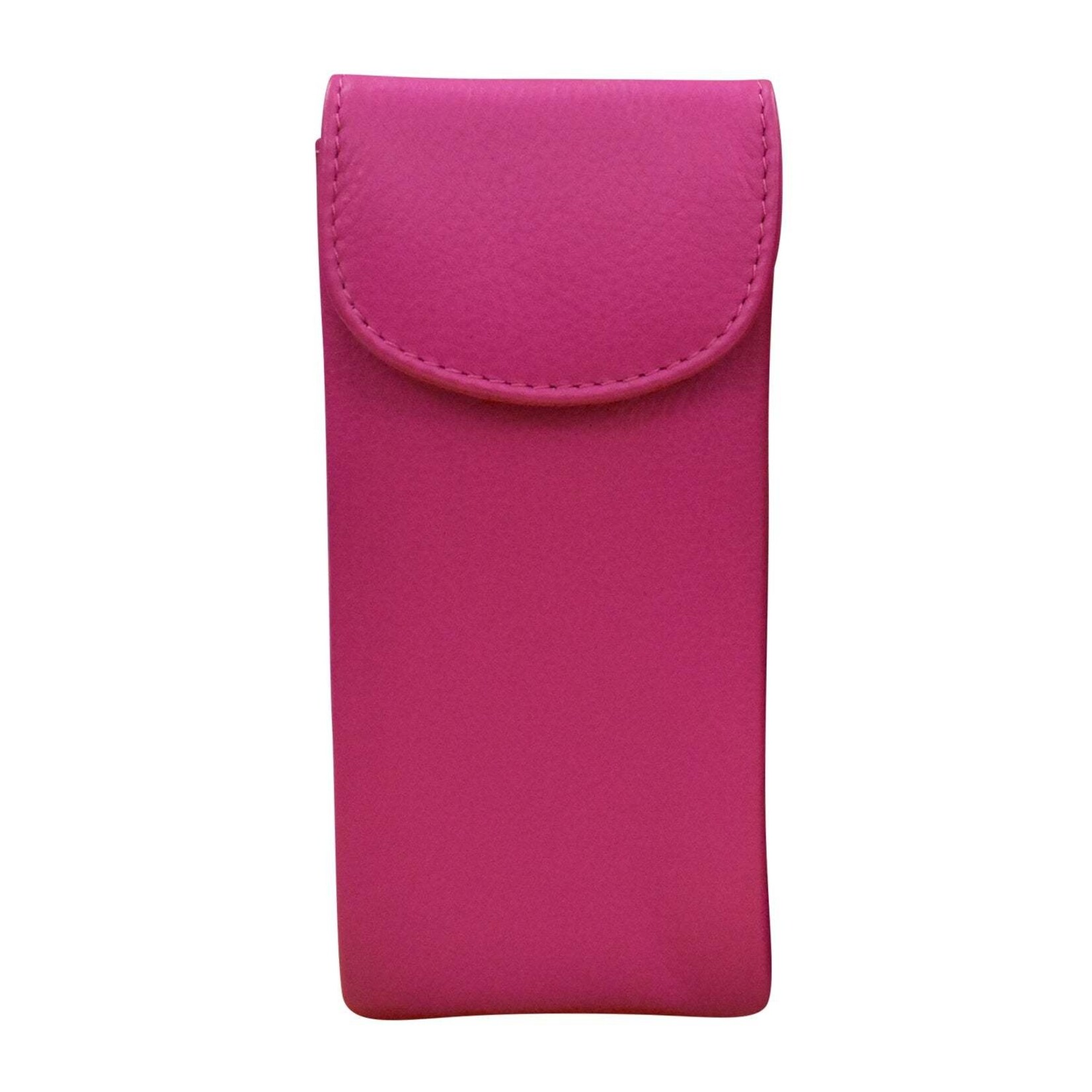 Leather Handbags and Accessories 6470 Orchid - Double Flap Eyeglass Case