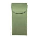 Leather Handbags and Accessories 6470 Sage - Double Flap Eyeglass Case