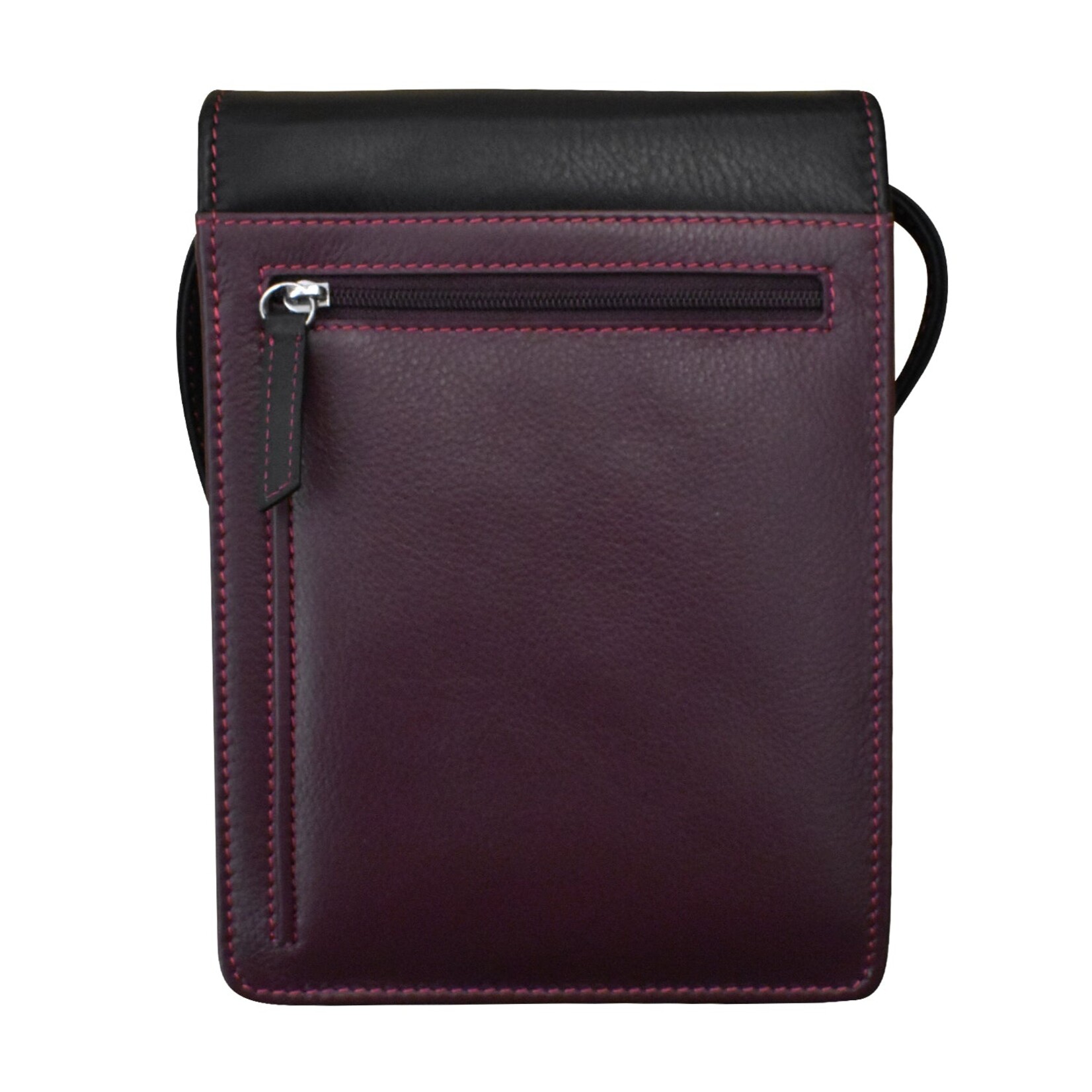 Leather Handbags and Accessories 6824 Forest Multi - Organizer On String